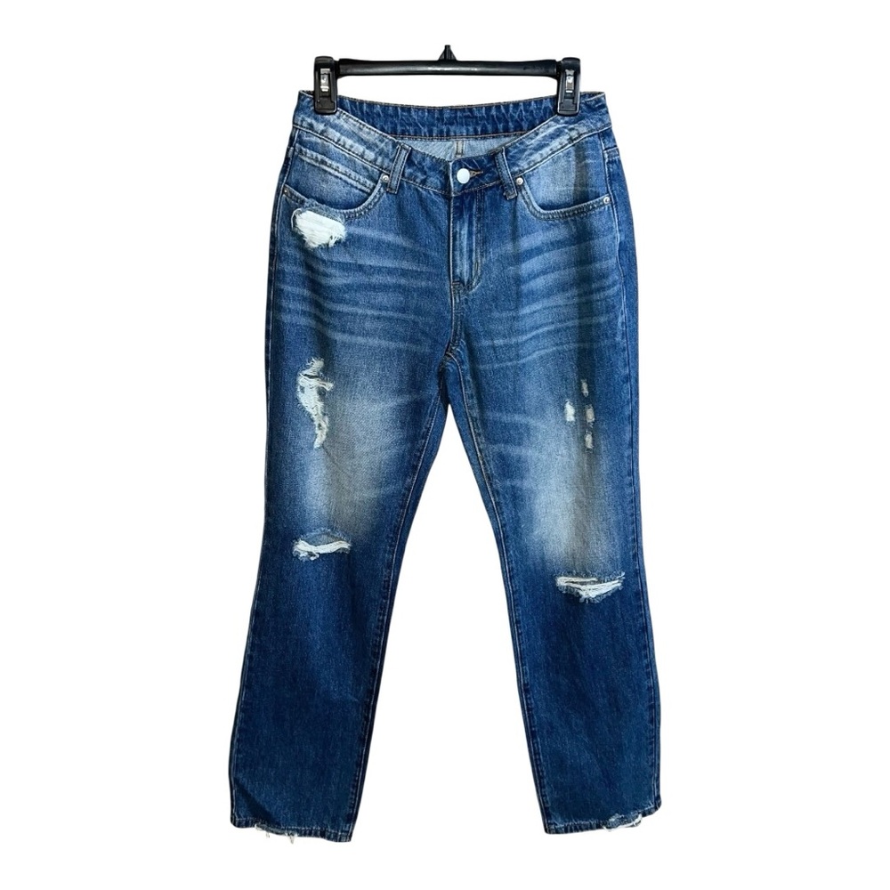 Flamingo Jeans Women’s Small 28x32 Blue Distressed Straight